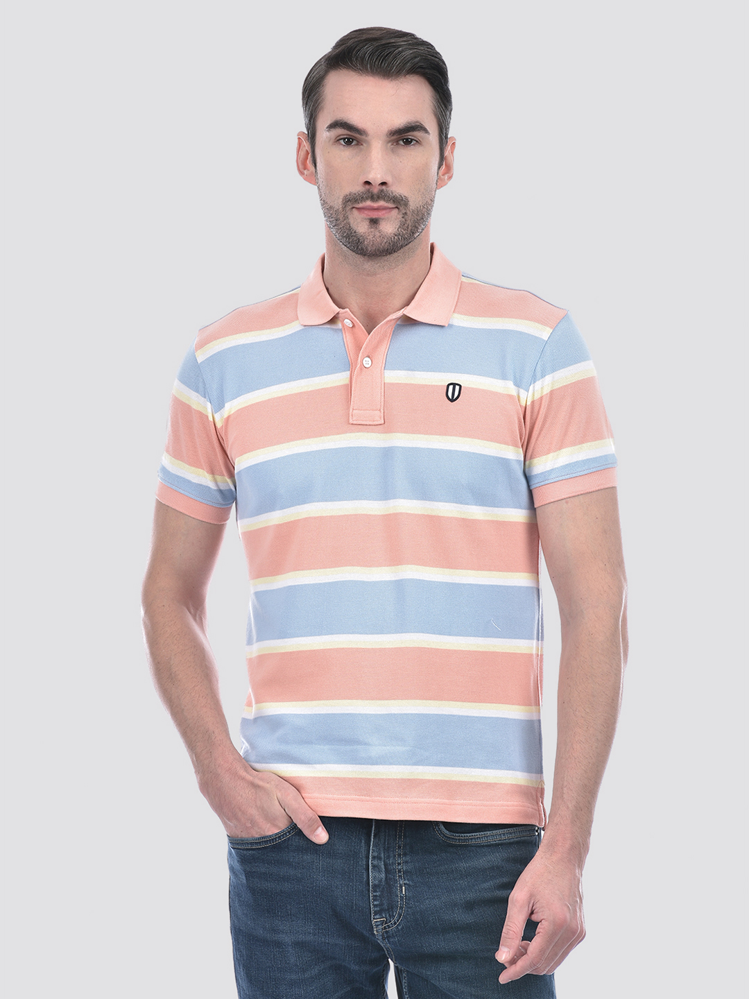 Numero Uno Men Striped Multicolor T-Shirt